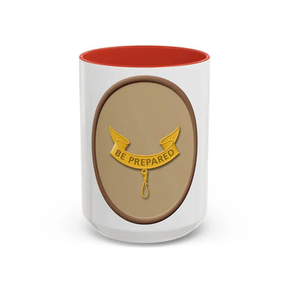 Second Class (Boy Scout Merit Badge) Accent Coffee Mug 15oz Red - Go Mug Yourself