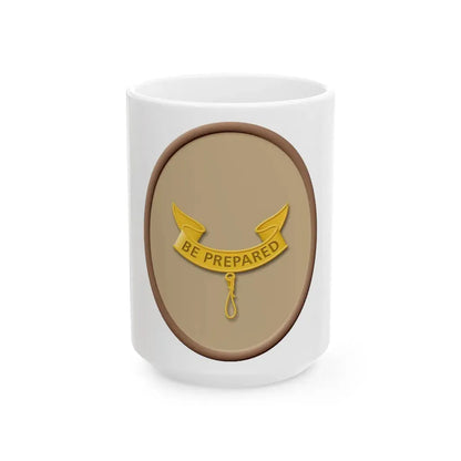 Second Class (Boy Scout Merit Badge) White Coffee Mug 15oz - Go Mug Yourself