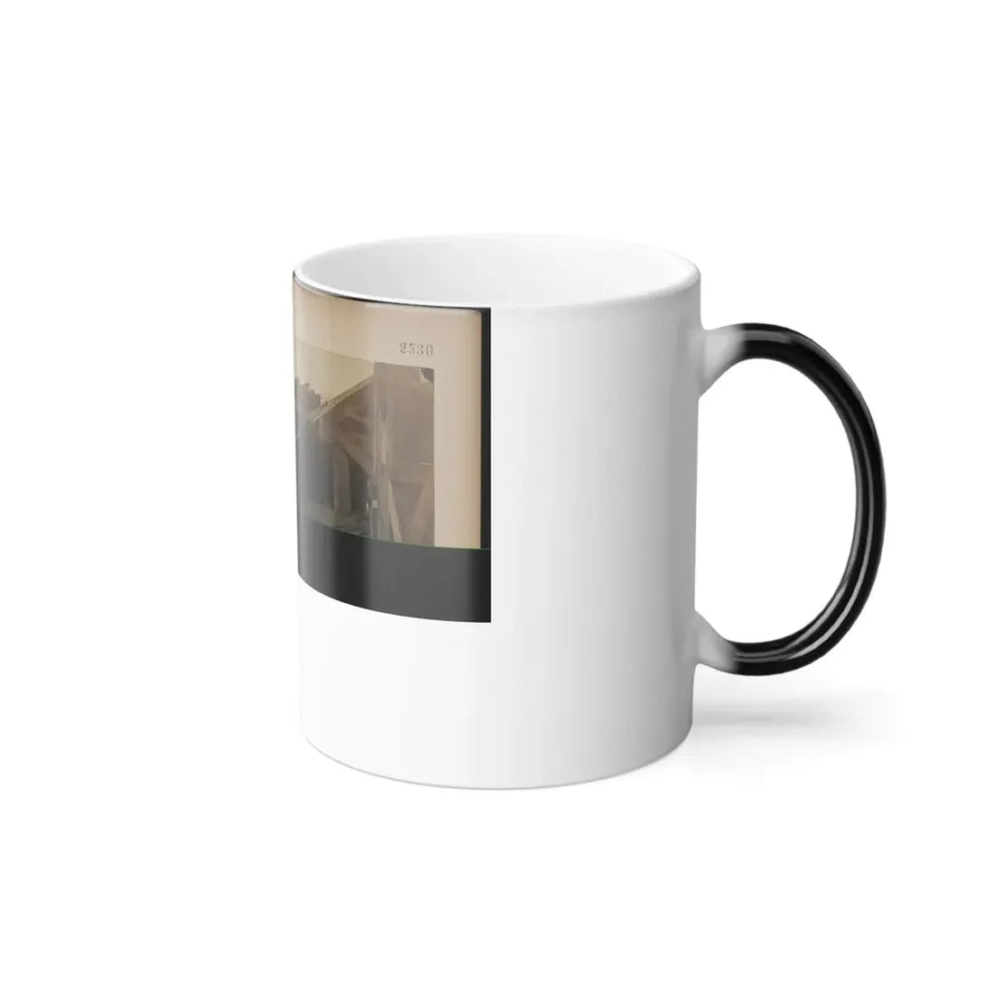 Second Experiment With Board Trusses, After It Had Been Broken Down With Railroad Tracks (U.S. Civil War) Color Changing Coffee Mug 11oz - Go Mug Yourself