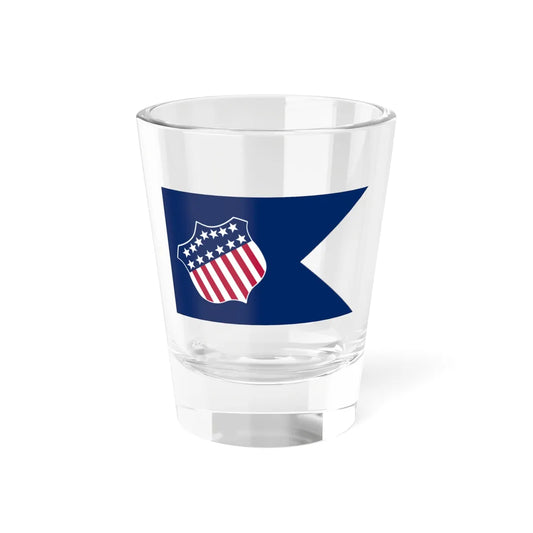 Second house flag of the Collins Line (United States) Shot Glass 1.5oz 1.5oz - Go Mug Yourself