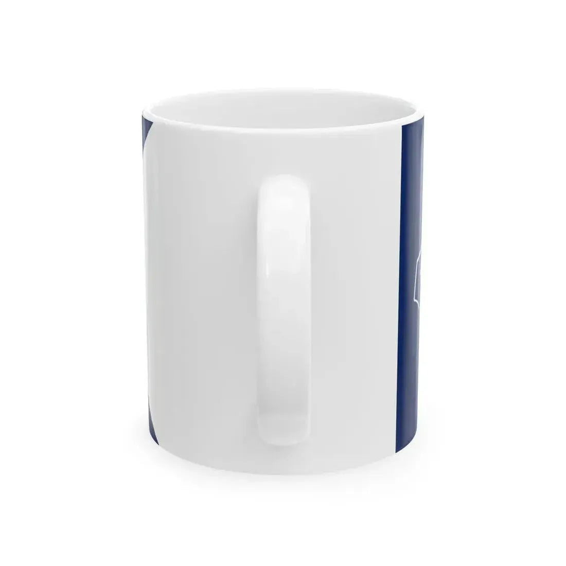 Second house flag of the Collins Line (United States) White Coffee Mug - Go Mug Yourself