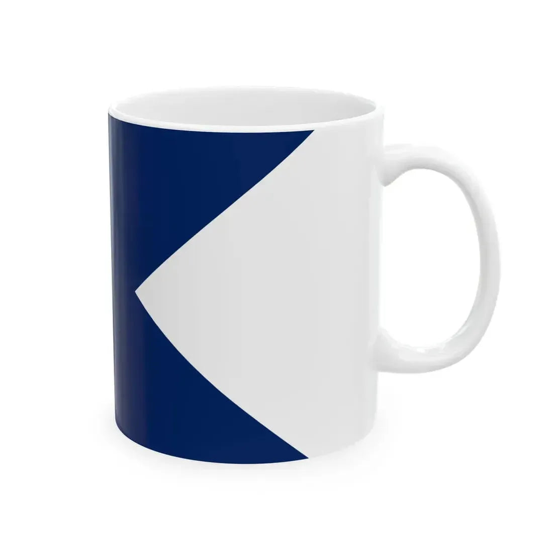 Second house flag of the Collins Line (United States) White Coffee Mug - Go Mug Yourself