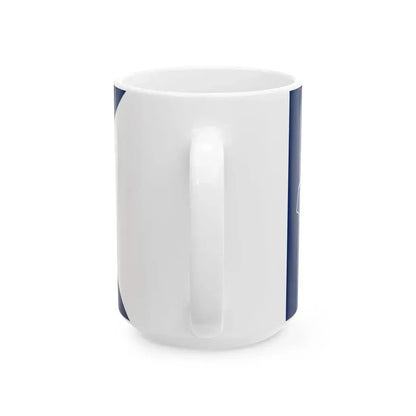 Second house flag of the Collins Line (United States) White Coffee Mug - Go Mug Yourself