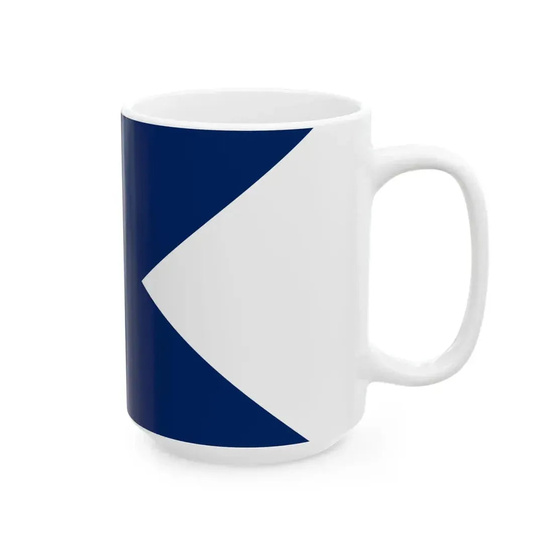 Second house flag of the Collins Line (United States) White Coffee Mug - Go Mug Yourself