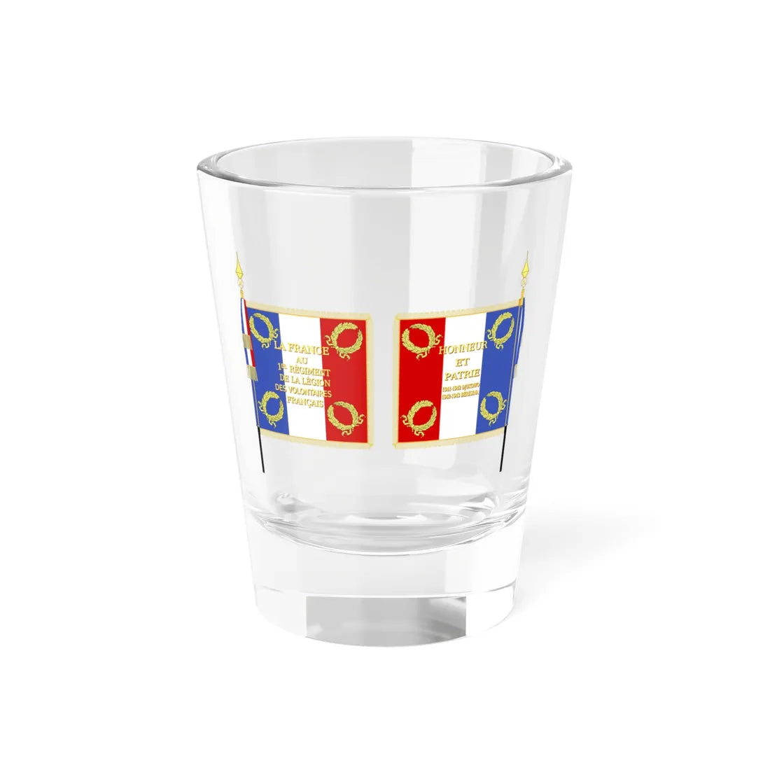 Second model regimental Colour for the LFV 1943 (Germany) Shot Glass 1.5oz 1.5oz - Go Mug Yourself