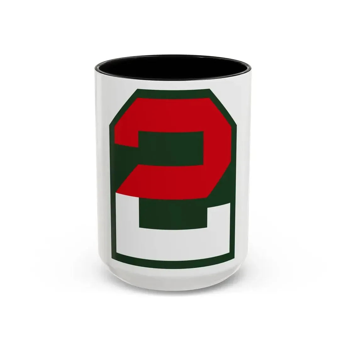 Second United States CSIB (U.S. Army) Accent Coffee Mug 15oz Black - Go Mug Yourself