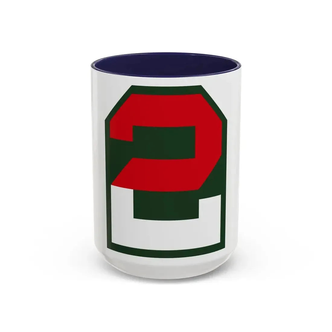 Second United States CSIB (U.S. Army) Accent Coffee Mug 15oz Navy - Go Mug Yourself
