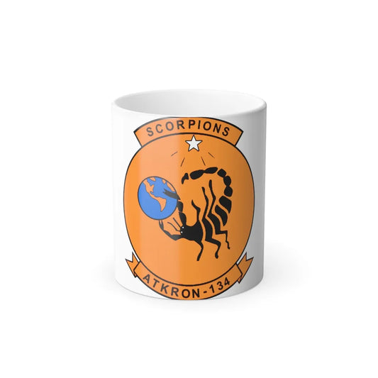 Second VA 134 US Navy (U.S. Navy) Color Changing Mug 11oz-11oz-Go Mug Yourself