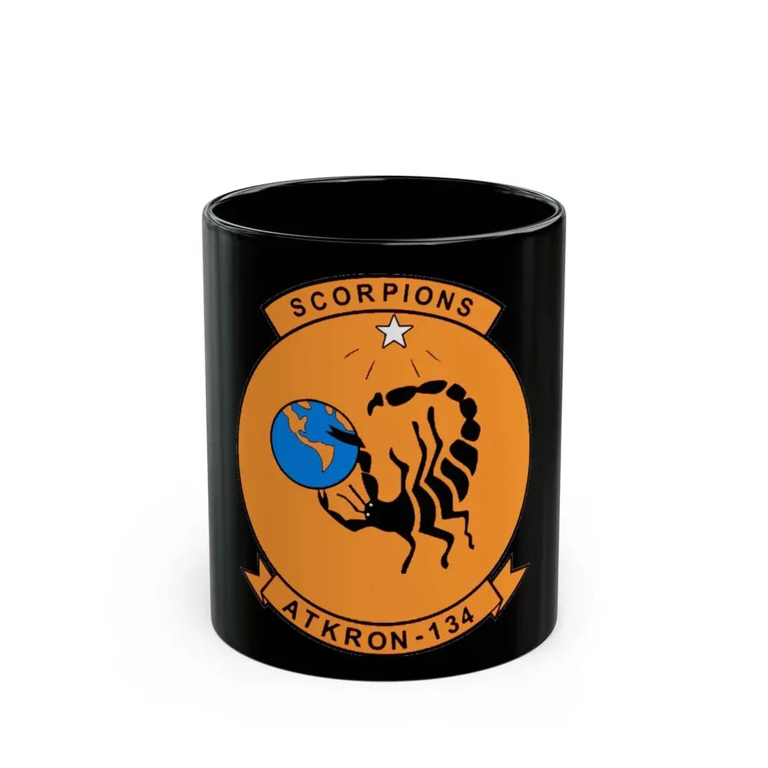 Second VA 134 US Navy (U.S. Navy) Black Coffee Mug 11oz - Go Mug Yourself