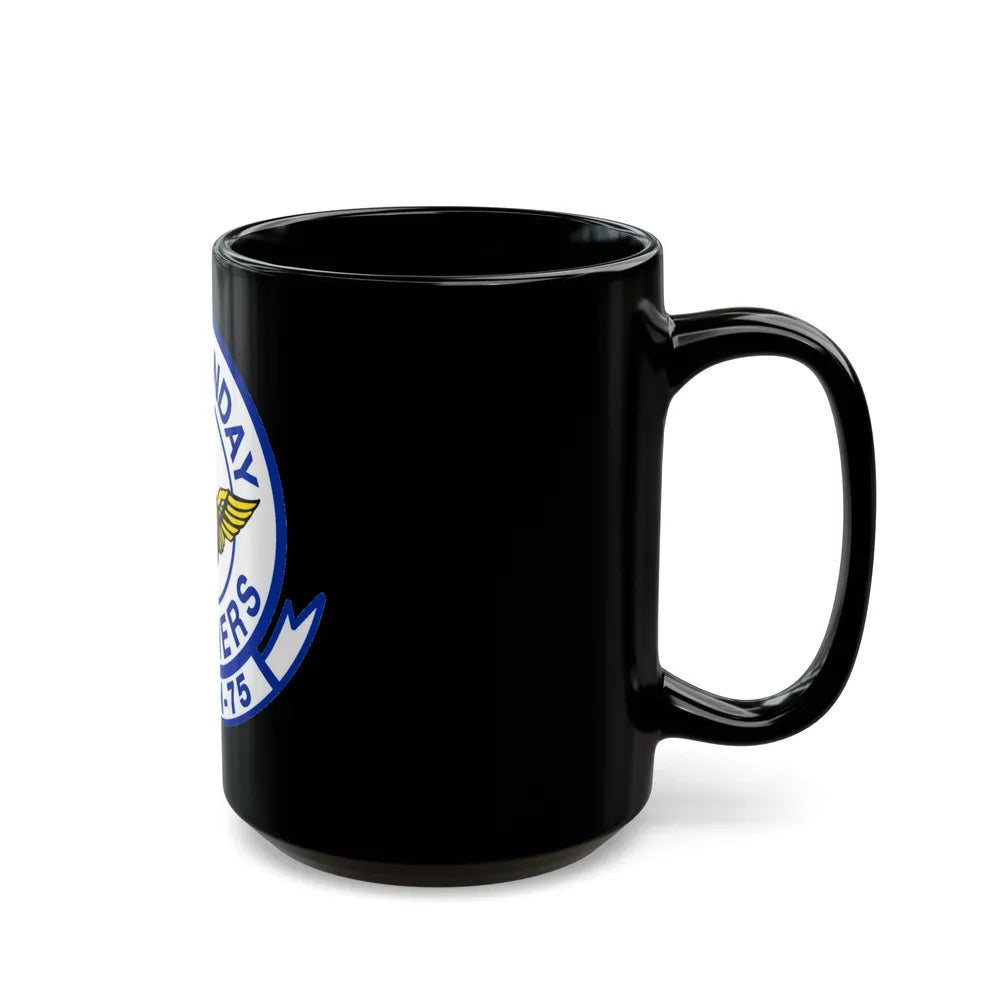 Second VA 75 ATKRON 75 The Sunday Punchers (U.S. Navy) Black Coffee Mug-Go Mug Yourself