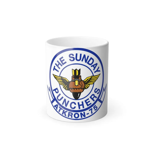 Second VA 75 ATKRON 75 The Sunday Punchers (U.S. Navy) Color Changing Mug 11oz-11oz-Go Mug Yourself