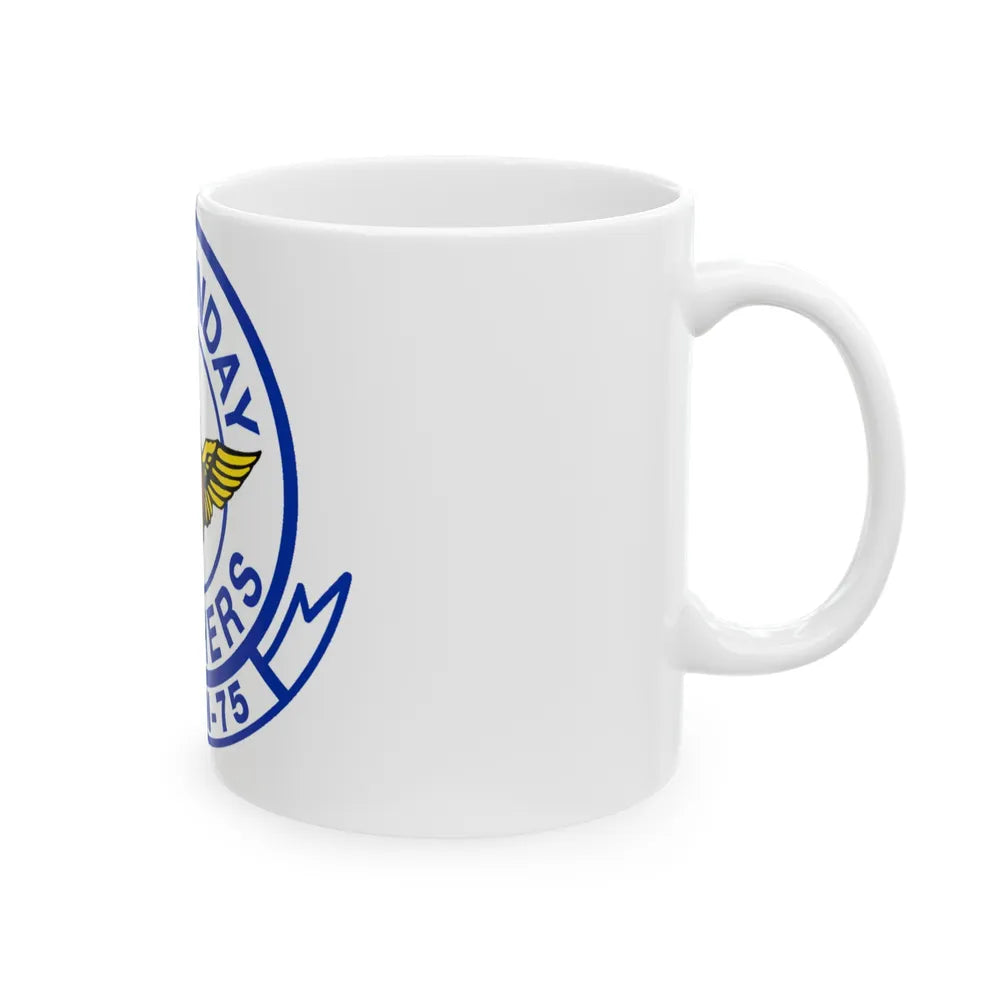 Second VA 75 ATKRON 75 The Sunday Punchers (U.S. Navy) White Coffee Mug-Go Mug Yourself