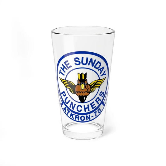 Second VA 75 ATKRON 75 The Sunday Punchers (U.S. Navy) Pint Glass 16oz 16oz - Go Mug Yourself