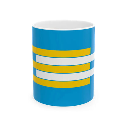 Second Westendorp Proposal of BiH flag (Bosnia and Herzegovina) White Coffee Mug 11oz - Go Mug Yourself