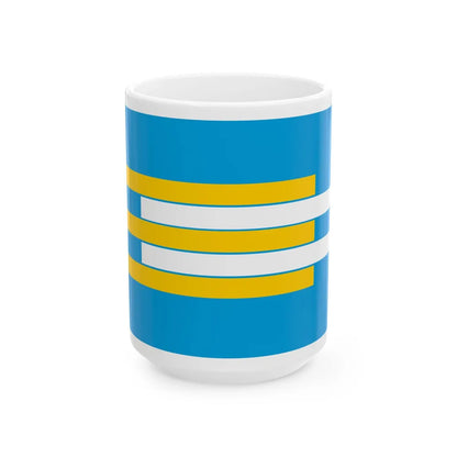 Second Westendorp Proposal of BiH flag (Bosnia and Herzegovina) White Coffee Mug 15oz - Go Mug Yourself