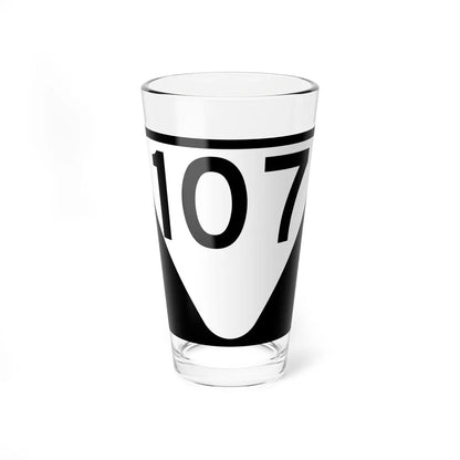 Secondary Tennessee 107 (Tennessee) (Road Sign) Pint Glass 16oz - Go Mug Yourself