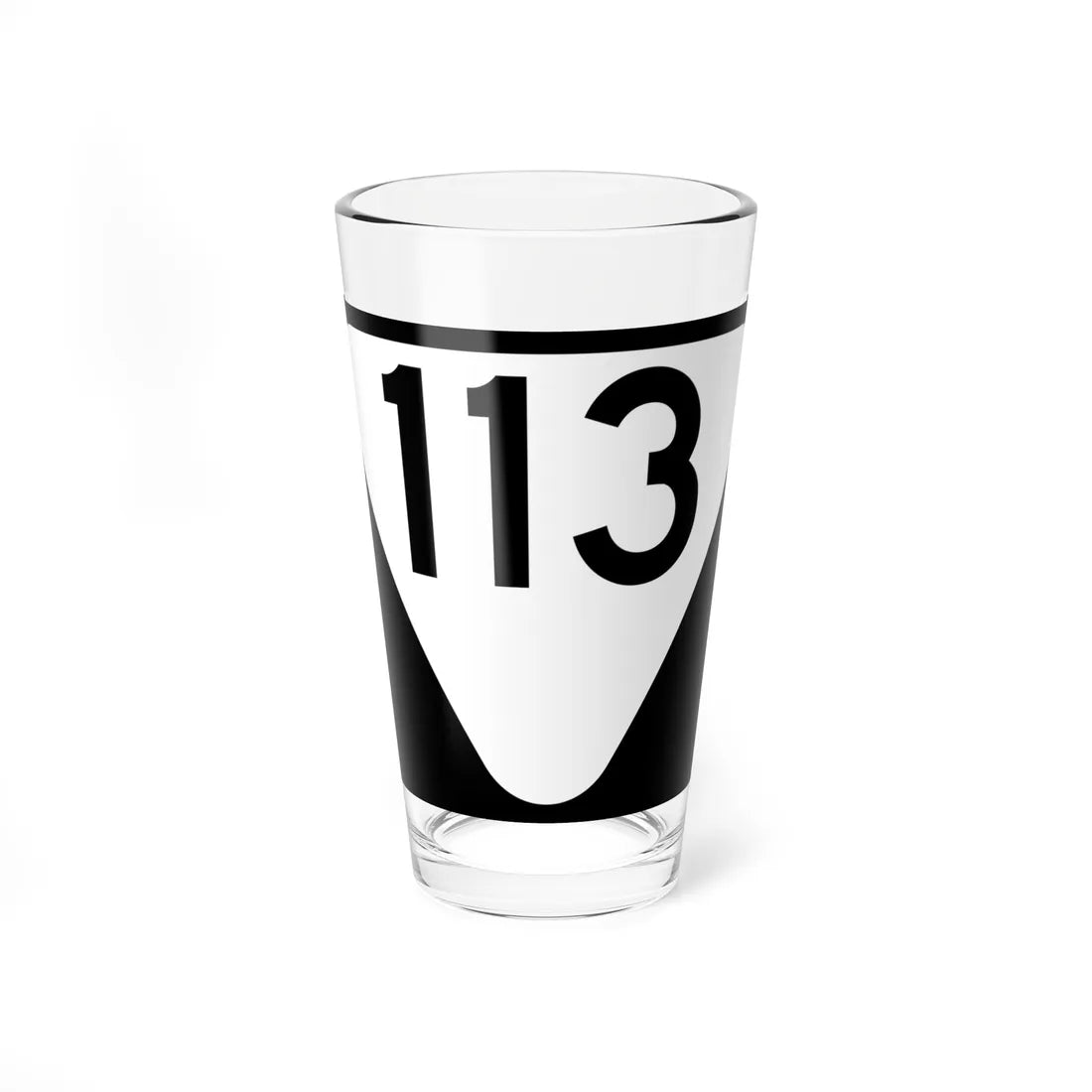 Secondary Tennessee 113 (Tennessee) (Road Sign) Pint Glass 16oz 16oz - Go Mug Yourself