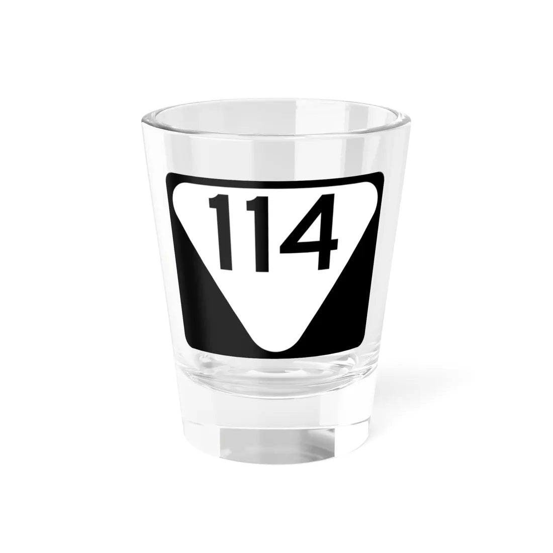 Secondary Tennessee 114 (Tennessee) (Road Sign) Shot Glass 1.5oz 1.5oz - Go Mug Yourself