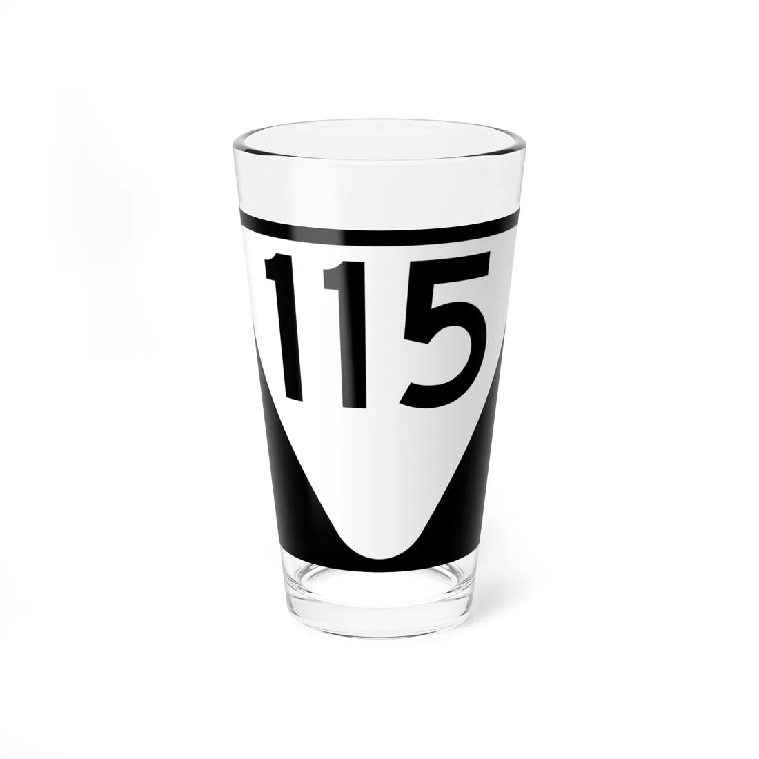 Secondary Tennessee 115 (Tennessee) (Road Sign) Pint Glass 16oz 16oz - Go Mug Yourself