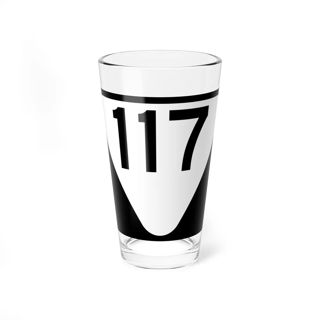 Secondary Tennessee 117 (Tennessee) (Road Sign) Pint Glass 16oz 16oz - Go Mug Yourself