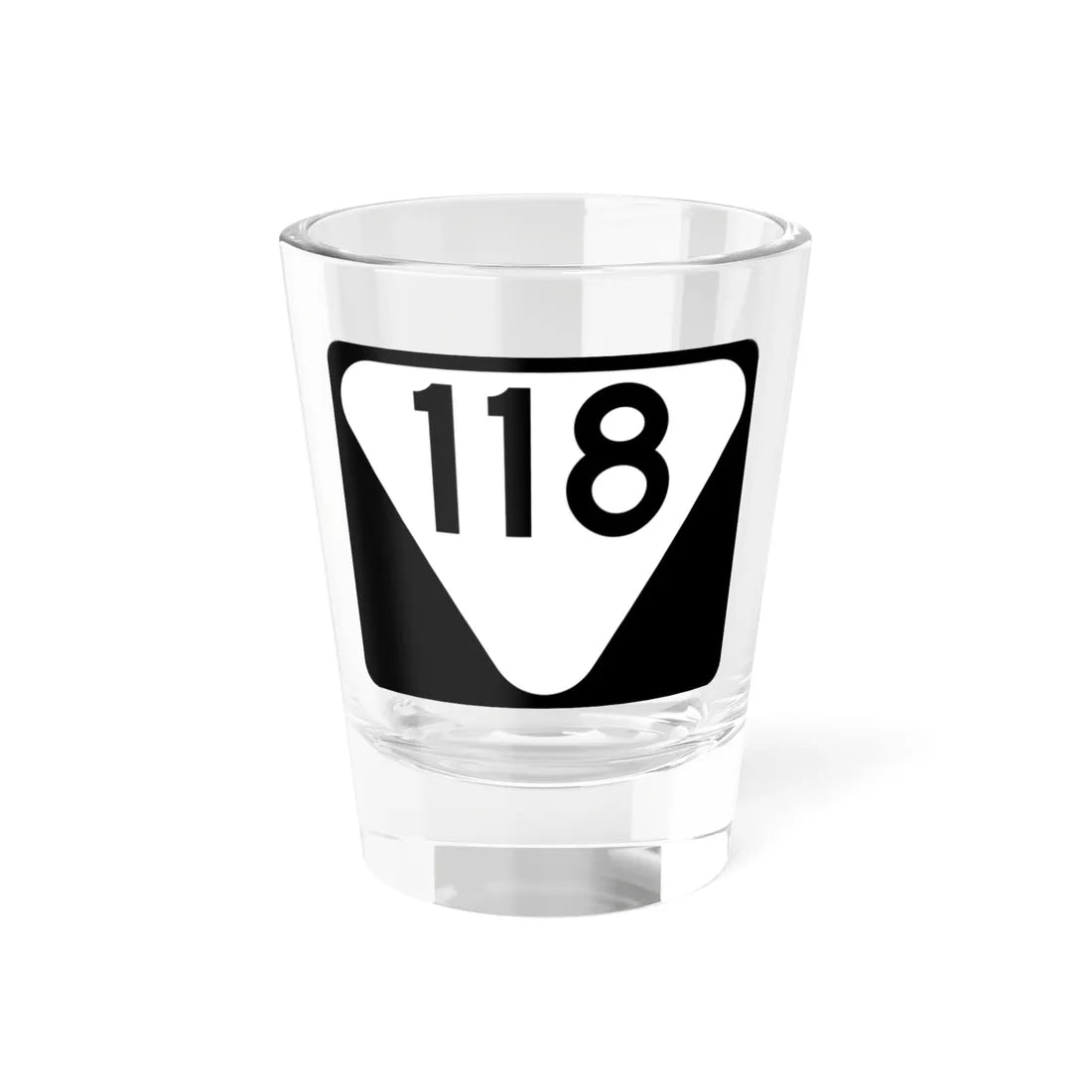 Secondary Tennessee 118 (Tennessee) (Road Sign) Shot Glass 1.5oz 1.5oz - Go Mug Yourself