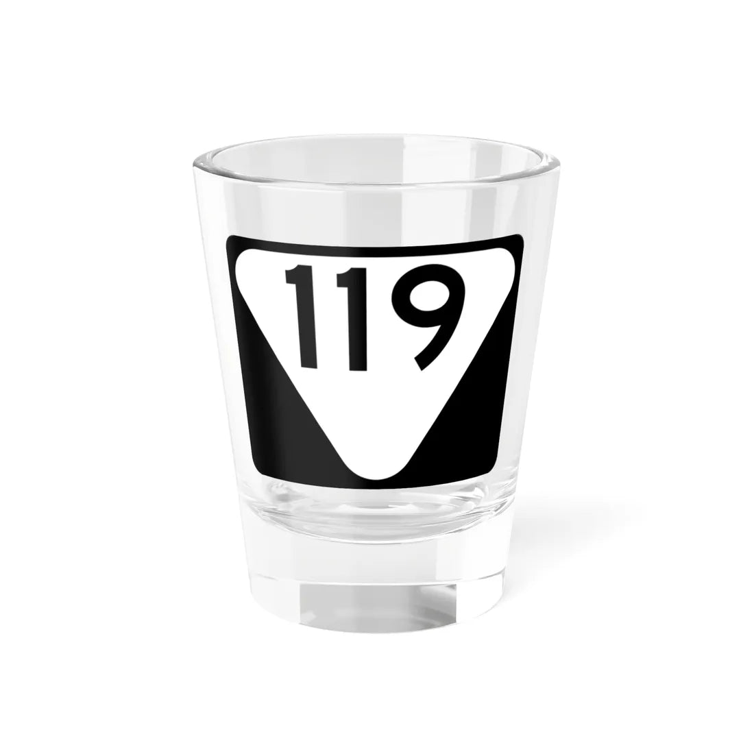 Secondary Tennessee 119 (Tennessee) (Road Sign) Shot Glass 1.5oz 1.5oz - Go Mug Yourself