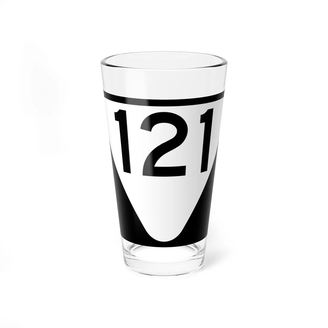 Secondary Tennessee 121 (Tennessee) (Road Sign) Pint Glass 16oz 16oz - Go Mug Yourself
