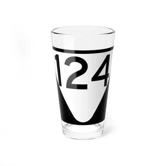 Secondary Tennessee 124 (Tennessee) (Road Sign) Pint Glass 16oz 16oz - Go Mug Yourself