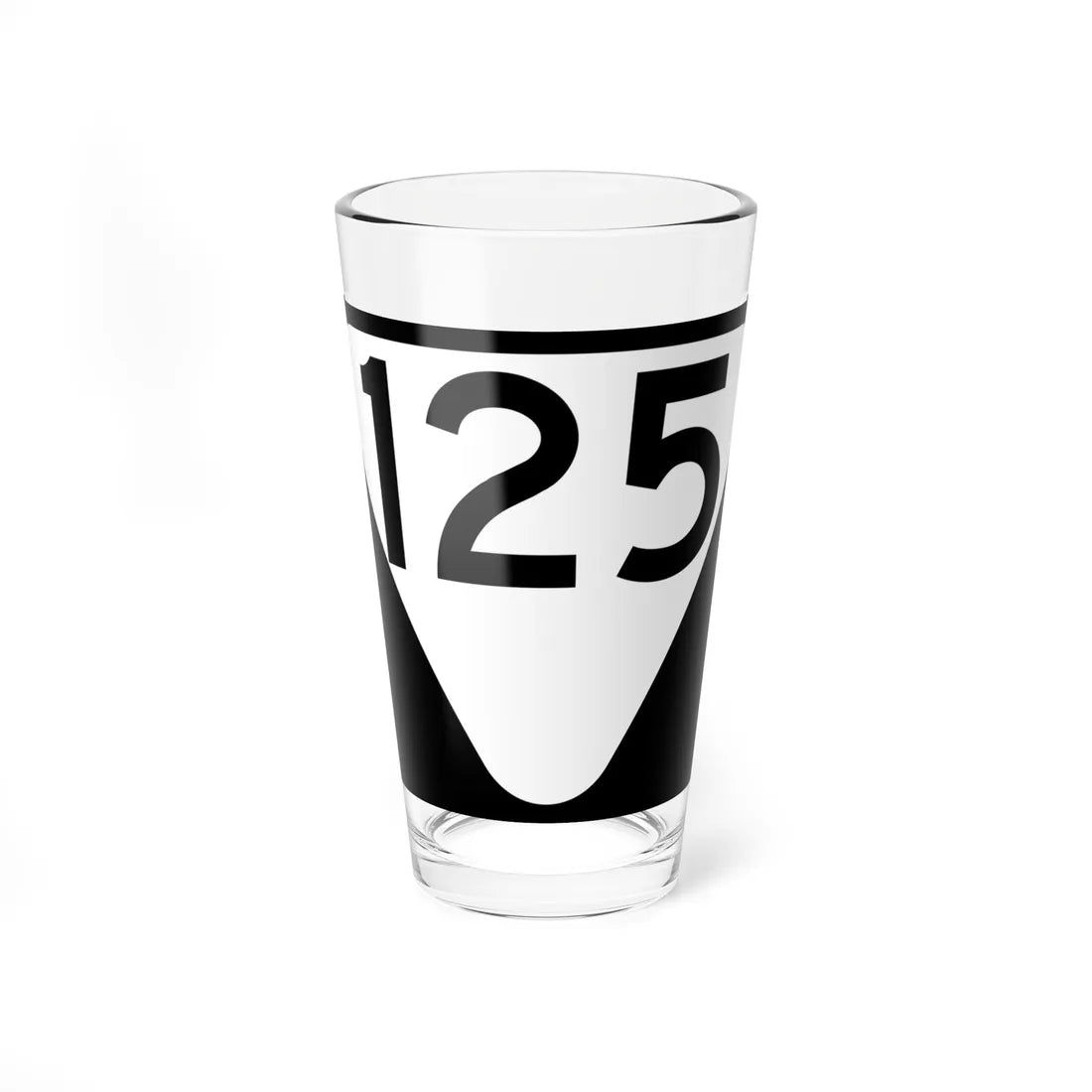 Secondary Tennessee 125 (Tennessee) (Road Sign) Pint Glass 16oz 16oz - Go Mug Yourself