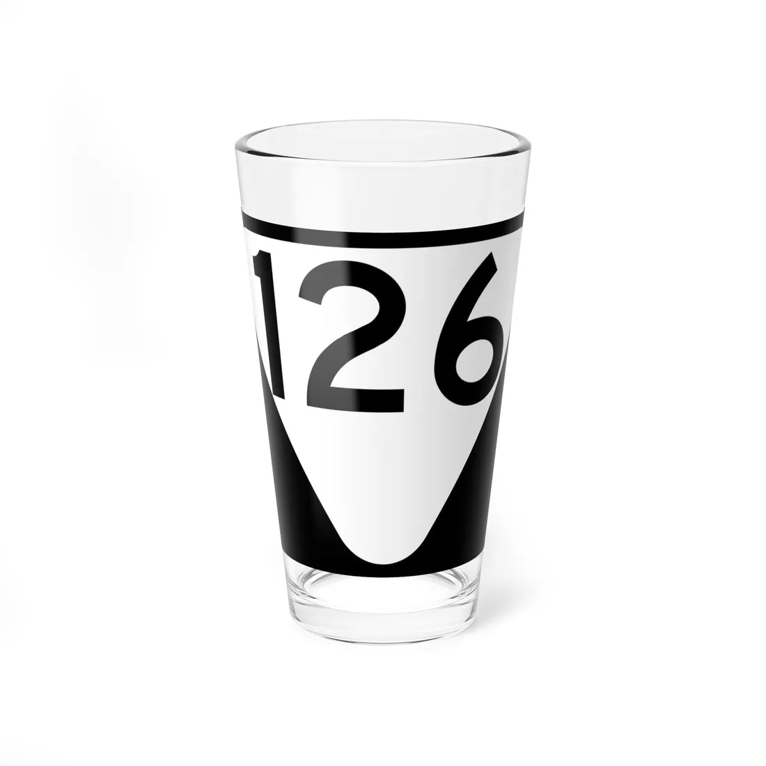 Secondary Tennessee 126 (Tennessee) (Road Sign) Pint Glass 16oz 16oz - Go Mug Yourself
