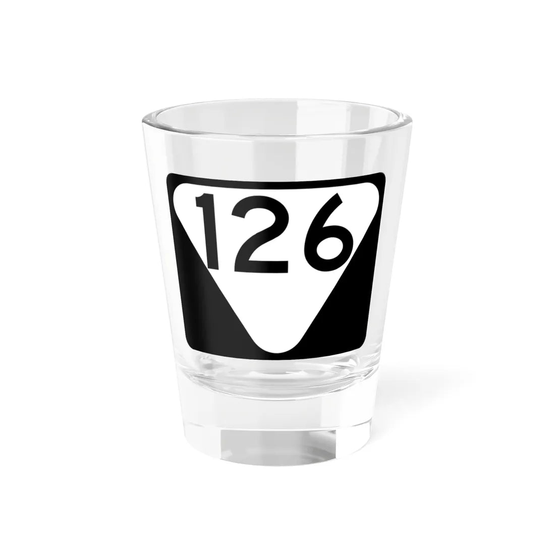 Secondary Tennessee 126 (Tennessee) (Road Sign) Shot Glass 1.5oz 1.5oz - Go Mug Yourself