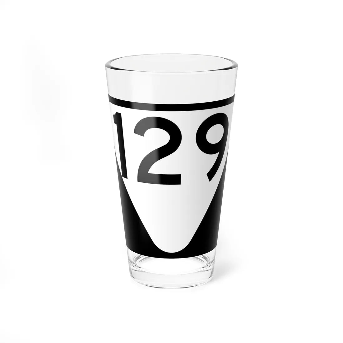 Secondary Tennessee 129 (Tennessee) (Road Sign) Pint Glass 16oz 16oz - Go Mug Yourself