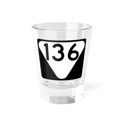 Secondary Tennessee 136 (Tennessee) (Road Sign) Shot Glass 1.5oz 1.5oz - Go Mug Yourself