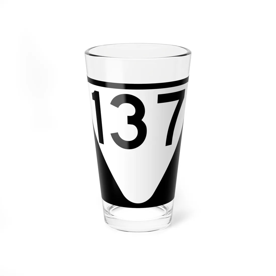 Secondary Tennessee 137 (Tennessee) (Road Sign) Pint Glass 16oz 16oz - Go Mug Yourself