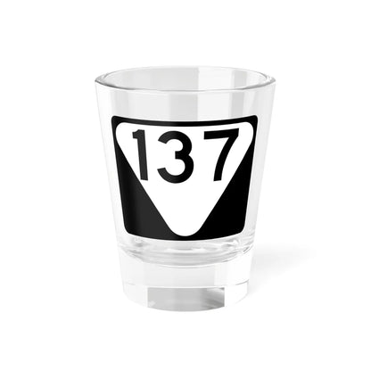 Secondary Tennessee 137 (Tennessee) (Road Sign) Shot Glass 1.5oz 1.5oz - Go Mug Yourself