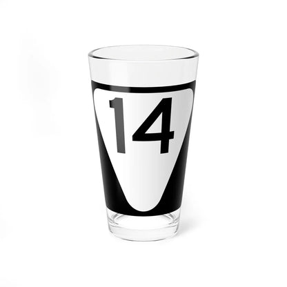 Secondary Tennessee 14 (Tennessee) (Road Sign) Pint Glass 16oz 16oz - Go Mug Yourself