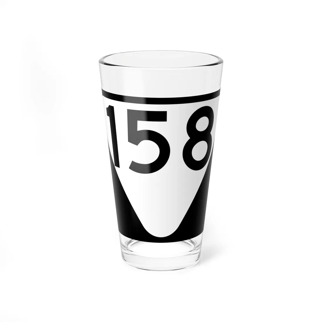 Secondary Tennessee 158 (Tennessee) (Road Sign) Pint Glass 16oz 16oz - Go Mug Yourself