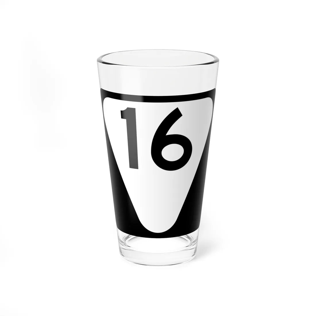 Secondary Tennessee 16 (Tennessee) (Road Sign) Pint Glass 16oz 16oz - Go Mug Yourself