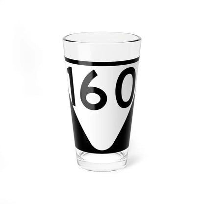 Secondary Tennessee 160 (Tennessee) (Road Sign) Pint Glass 16oz - Go Mug Yourself