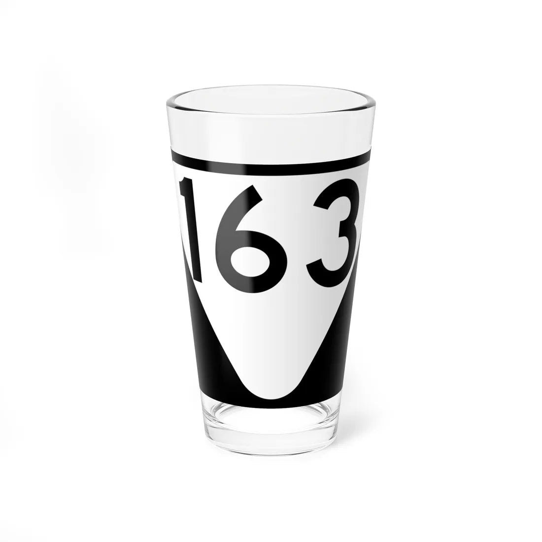 Secondary Tennessee 163 (Tennessee) (Road Sign) Pint Glass 16oz 16oz - Go Mug Yourself