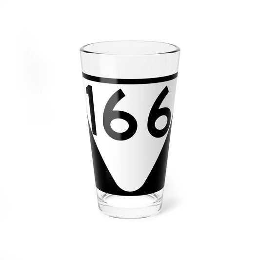 Secondary Tennessee 166 (Tennessee) (Road Sign) Pint Glass 16oz 16oz - Go Mug Yourself