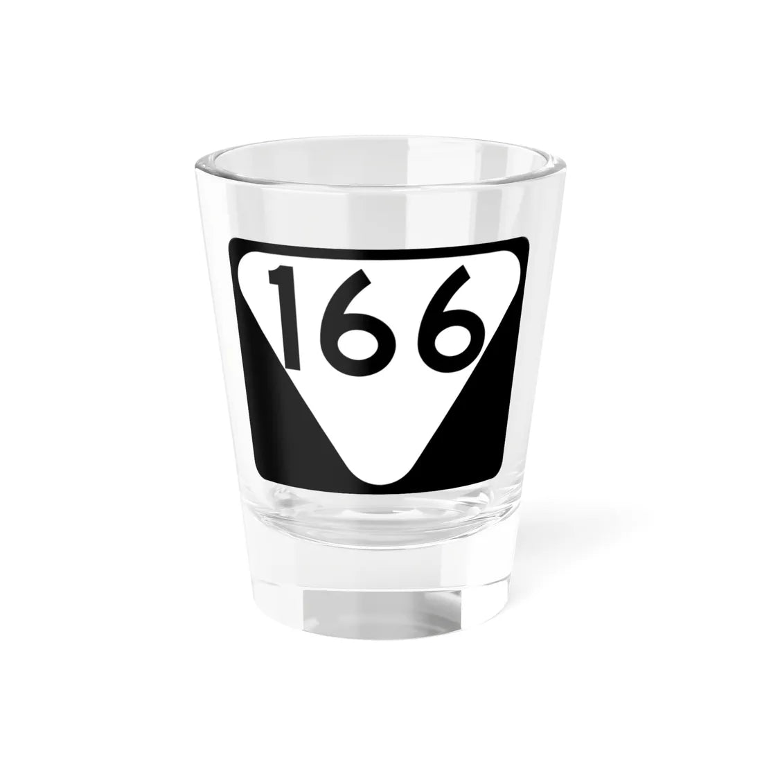 Secondary Tennessee 166 (Tennessee) (Road Sign) Shot Glass 1.5oz 1.5oz - Go Mug Yourself