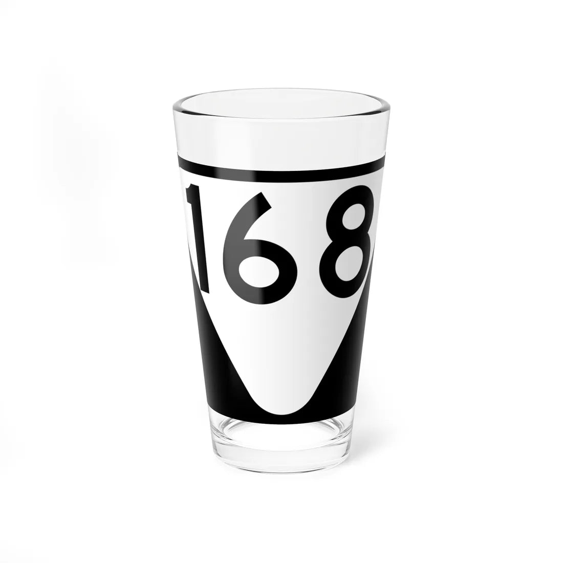 Secondary Tennessee 168 (Tennessee) (Road Sign) Pint Glass 16oz 16oz - Go Mug Yourself
