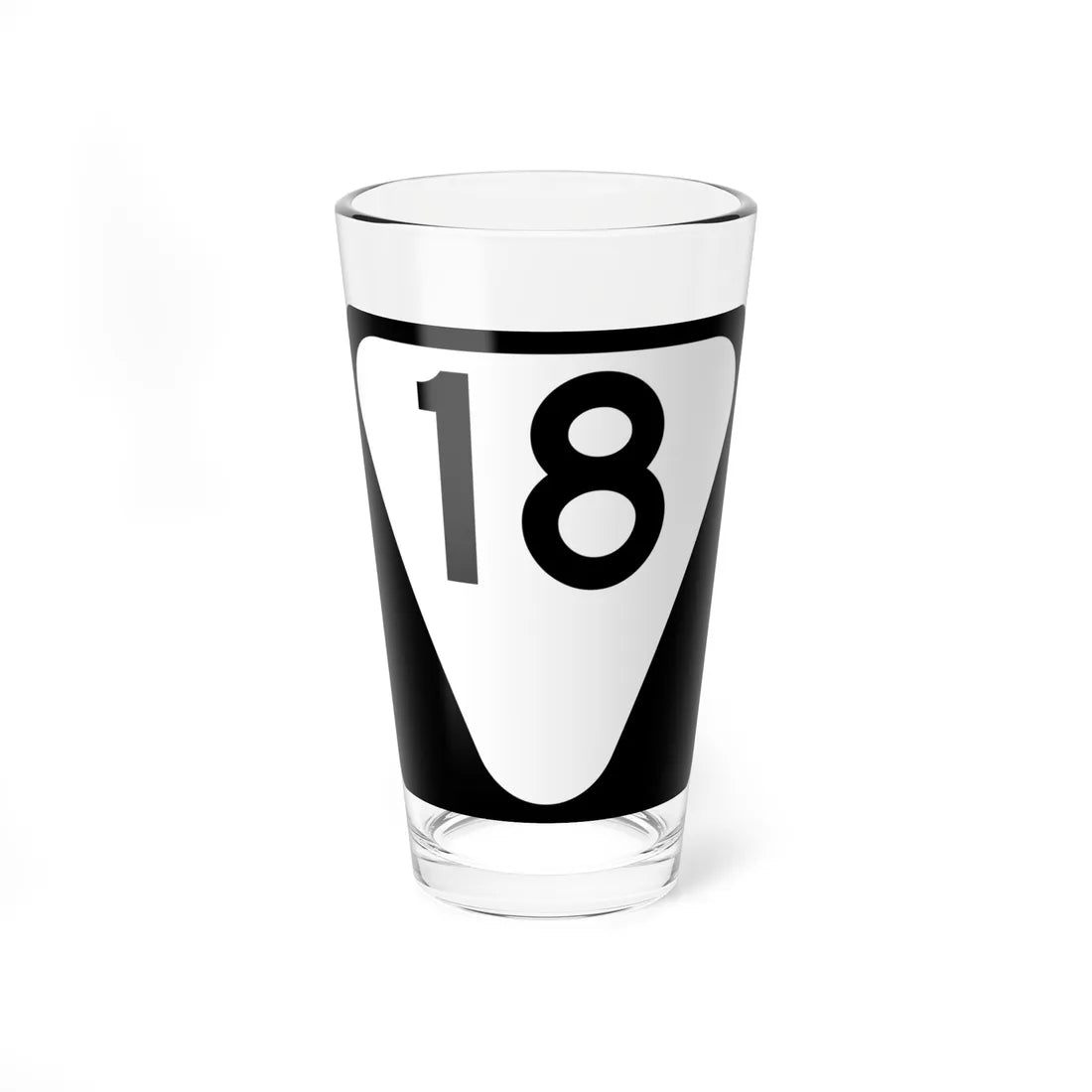 Secondary Tennessee 18 (Tennessee) (Road Sign) Pint Glass 16oz - Go Mug Yourself