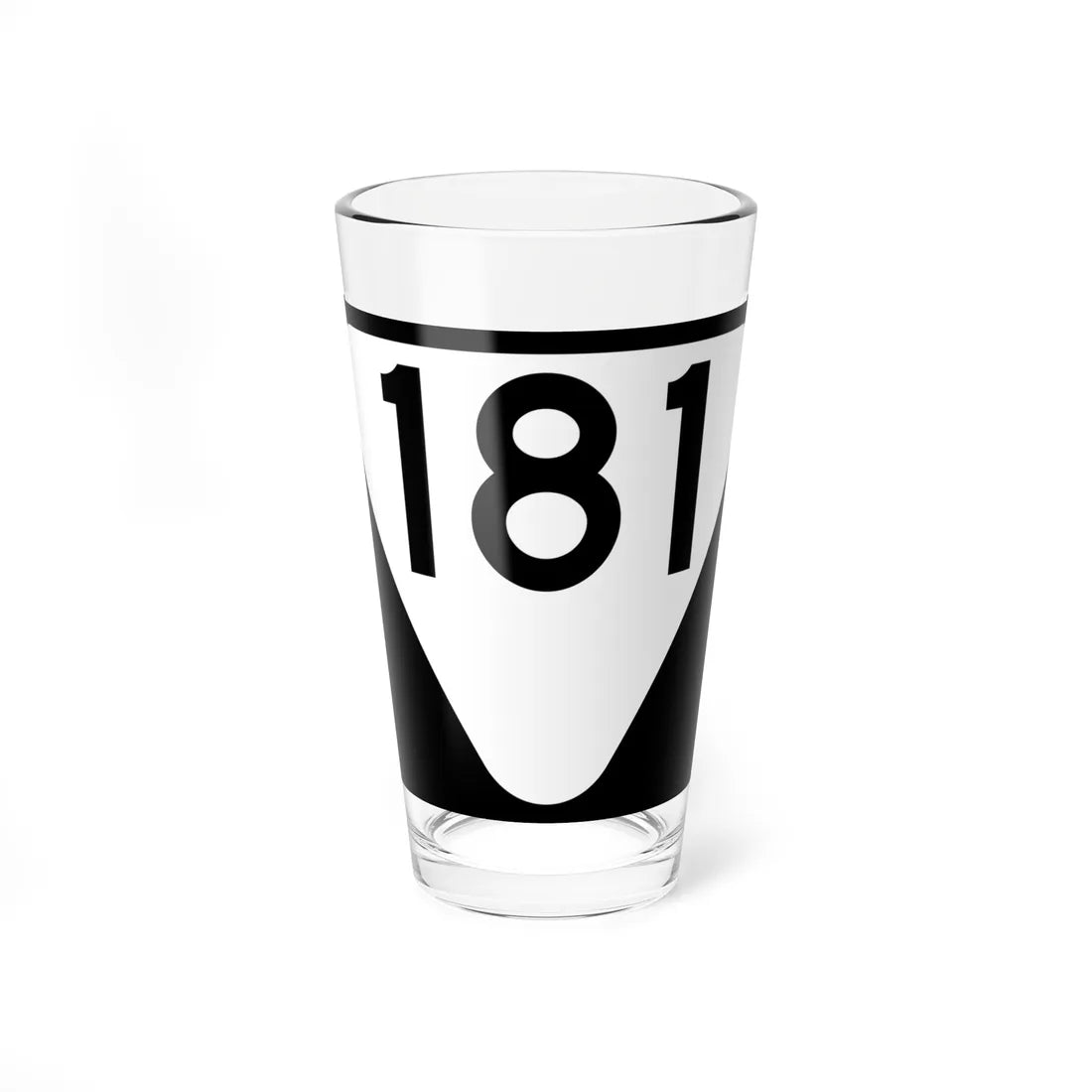 Secondary Tennessee 181 (Tennessee) (Road Sign) Pint Glass 16oz 16oz - Go Mug Yourself