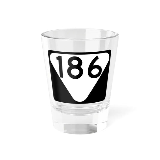 Secondary Tennessee 186 (Tennessee) (Road Sign) Shot Glass 1.5oz 1.5oz - Go Mug Yourself