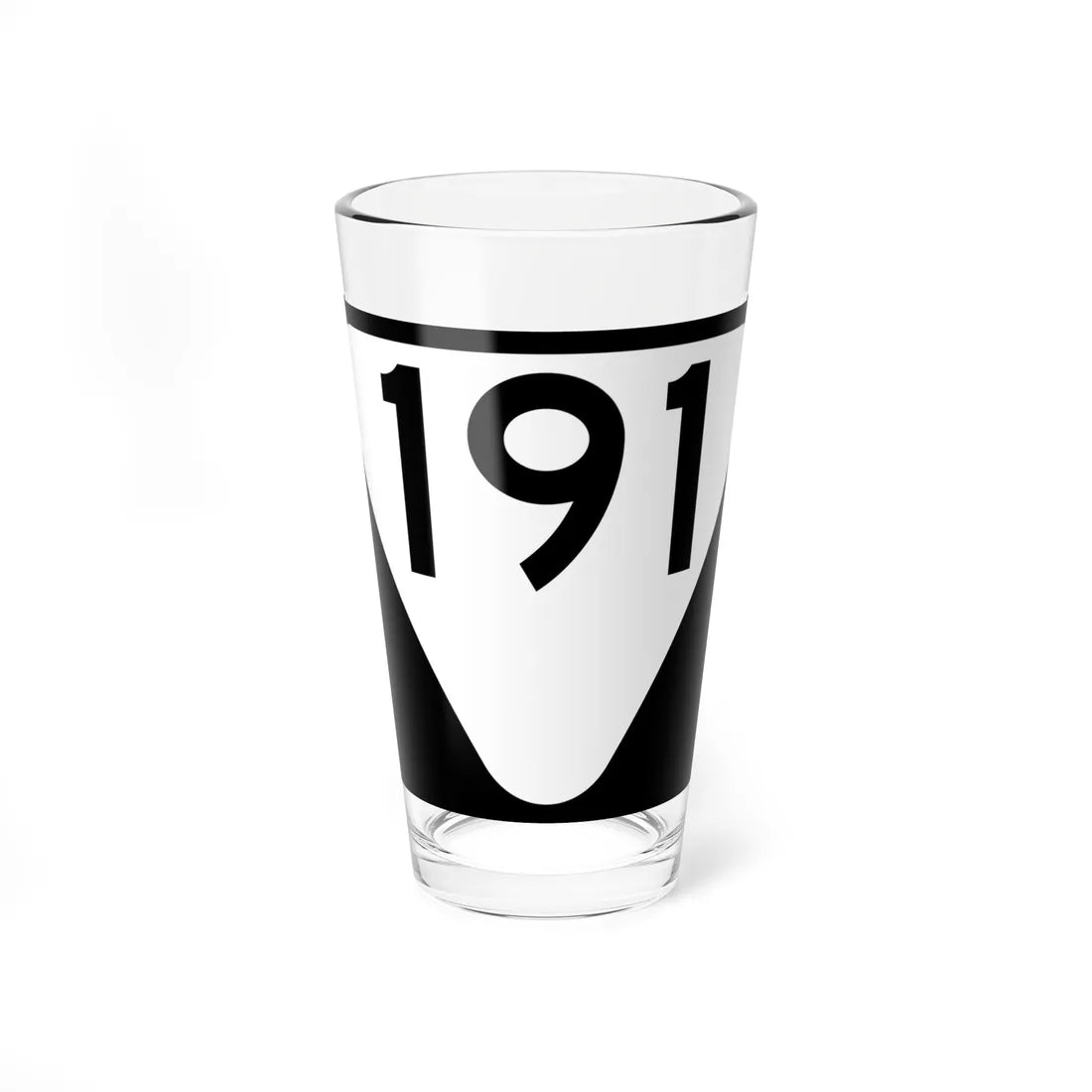 Secondary Tennessee 191 (Tennessee) (Road Sign) Pint Glass 16oz 16oz - Go Mug Yourself