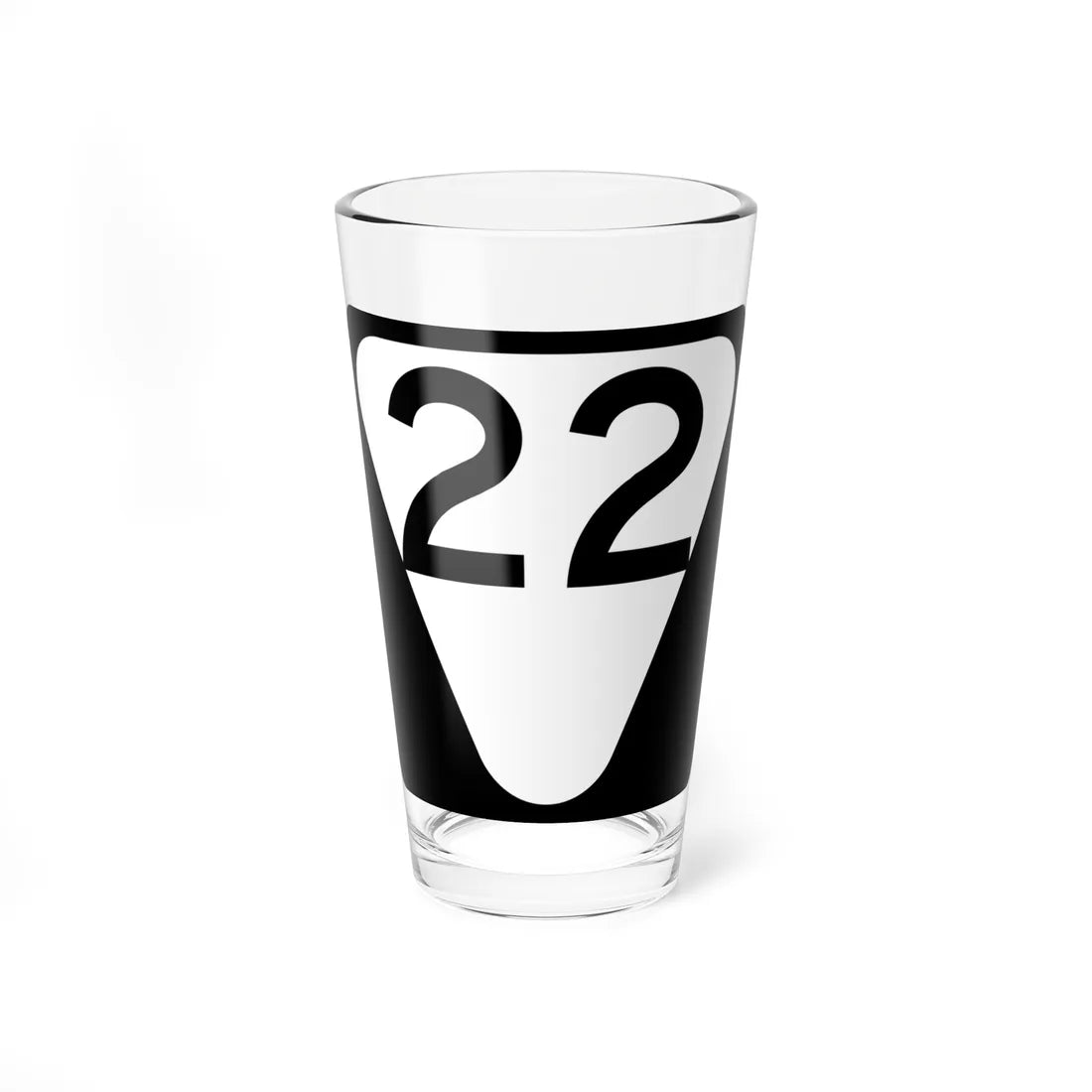 Secondary Tennessee 22 (Tennessee) (Road Sign) Pint Glass 16oz - Go Mug Yourself