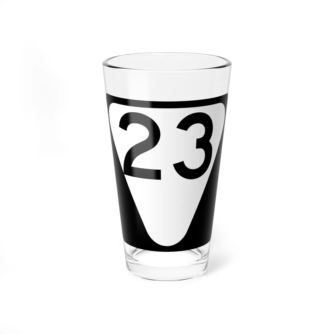 Secondary Tennessee 23 (Tennessee) (Road Sign) Pint Glass 16oz 16oz - Go Mug Yourself