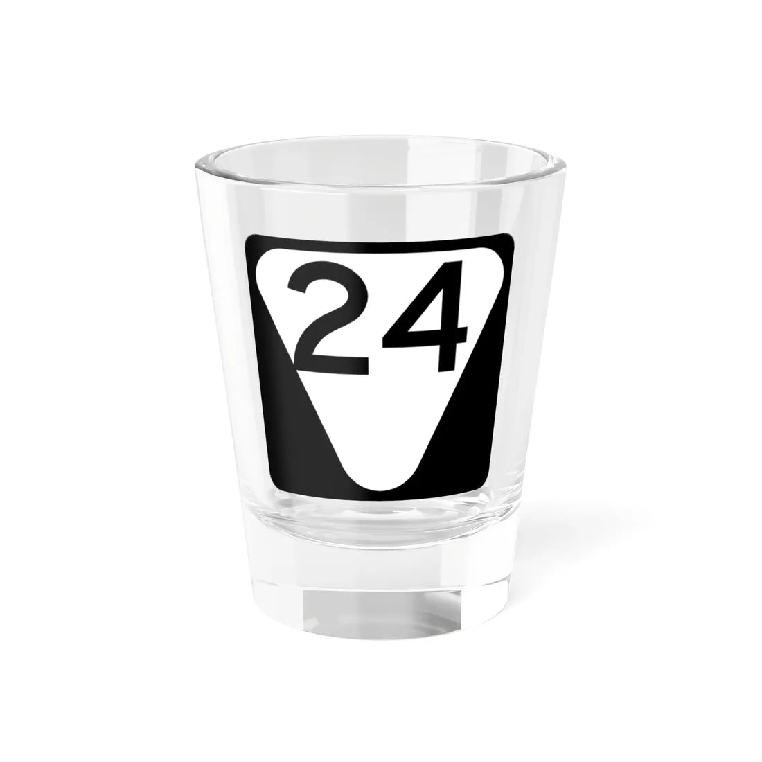 Secondary Tennessee 24 (Tennessee) (Road Sign) Shot Glass 1.5oz 1.5oz - Go Mug Yourself